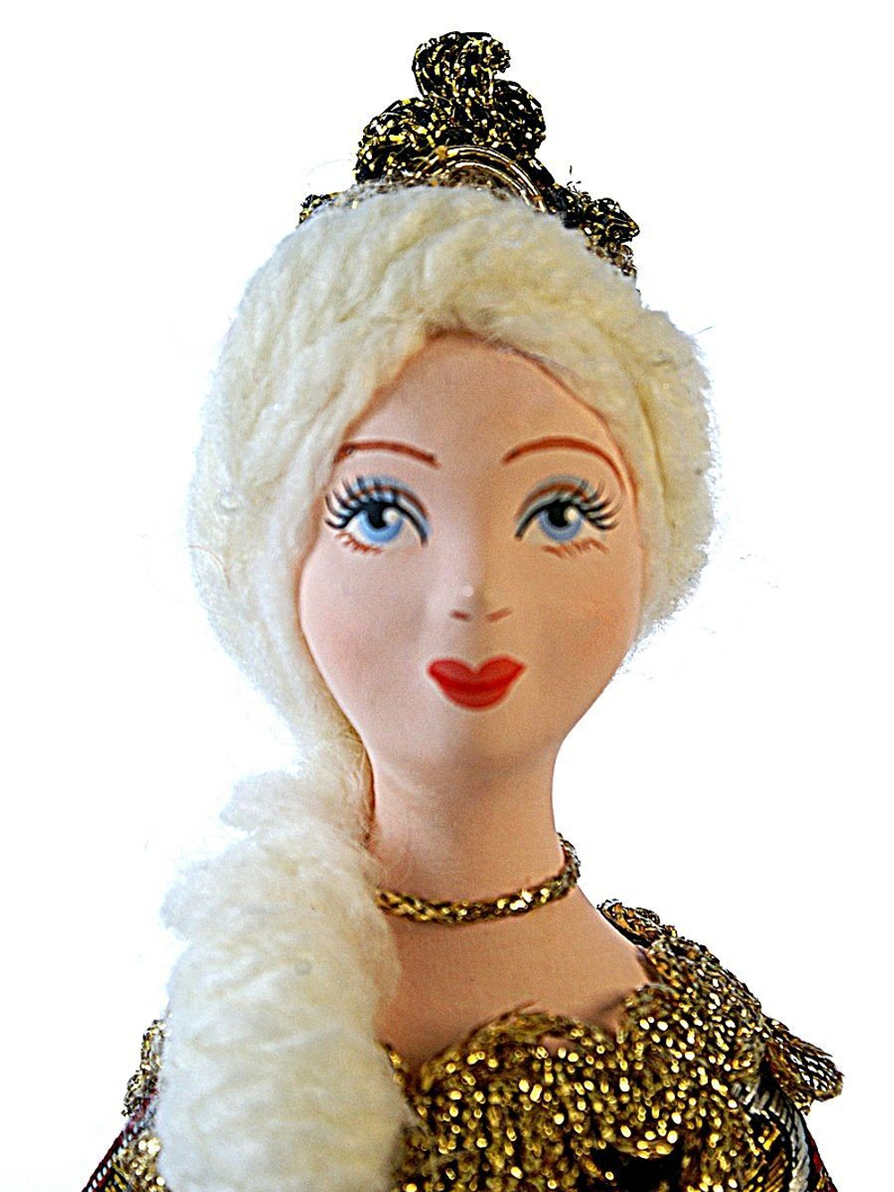 Кукла-шкатулка фарфоровая коллекционная Дама в костюме 18 века