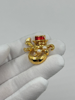 Брошь пин Снеговик Avon