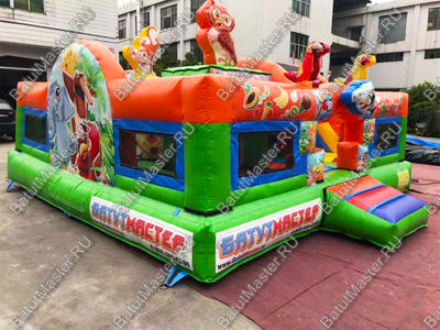 Коммерческий надувной батут "Четыре стихии", 5*5*2,8 м