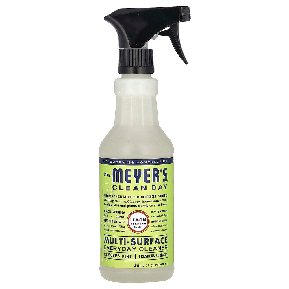 Mrs. Meyers Clean Day, универсальное повседневное чистящее средство, с ароматом лимонной вербены, 473 мл (16 жидк. унций)