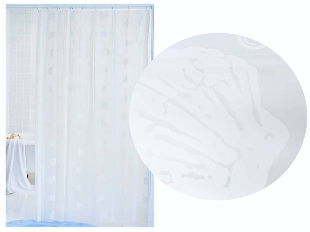 Штора для ванной 180*180см Млечный путь