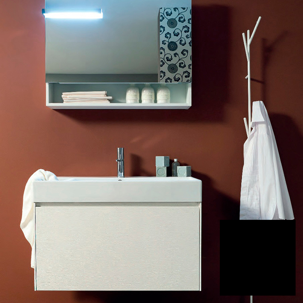 Тумба с раковиной Novello Light 45 70х45х60 nero lucido G103 M41