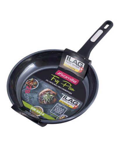 Сковорода 28 см. из литого алюминия Kamille KM 4414 со сверхпрочным антипригарным покрытием ILAG