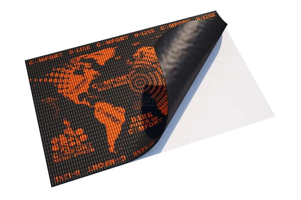 Виброизоляция Comfort Mat D3 (Dark 3мм) 0.5х0.7м