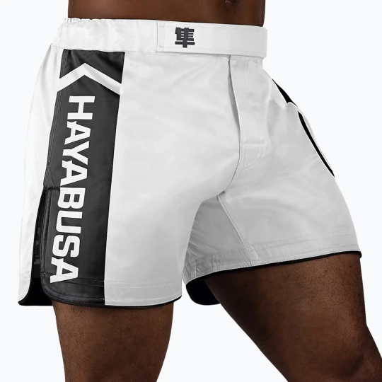 Шорты Hayabusa Icon MMA бело-чёрные