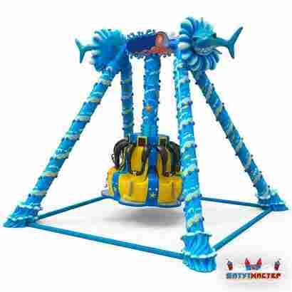 Экстремальный маятник аттракцион «Гиперпространство», 5 мест, 6,5×6,5×4,3 м