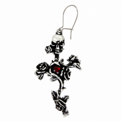 Серьга Rose thorn Cross(Розы на кресте)