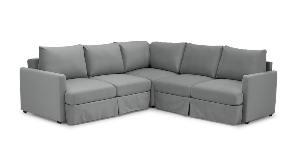 Угловой диван Марсия ЭКО (малый) с допсекцией (116308) (не стандарт) 231*250*90 см,   Еврокнижка Фиеста в наличии