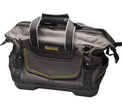 KRAFTOOL 38 см, жесткое пластиковое дно, сумка для инструментов с 18 карманами (38740-16)