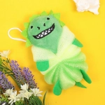 Мочалка нейлоновая для тела детская «MIR KRASOK», динозаврик, 17*10см (ZIP пакет)