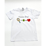 ОДЕЖДА ДЛЯ ТЕННИСА Унисекс, Футболка ТЕННИСFIRST TENNIS LOVE .