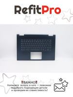 Верхняя панель с клавиатурой (топкейс) для ноутбука Lenovo Yoga Chromebook C630 81JX раскладка - русская, без подсветки, синий (5CB0U43740), оригинал
