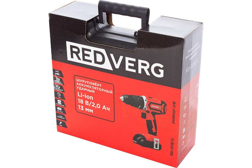 Аккумуляторный ударный шуруповерт REDVERG RD-IS18/U 6672863
