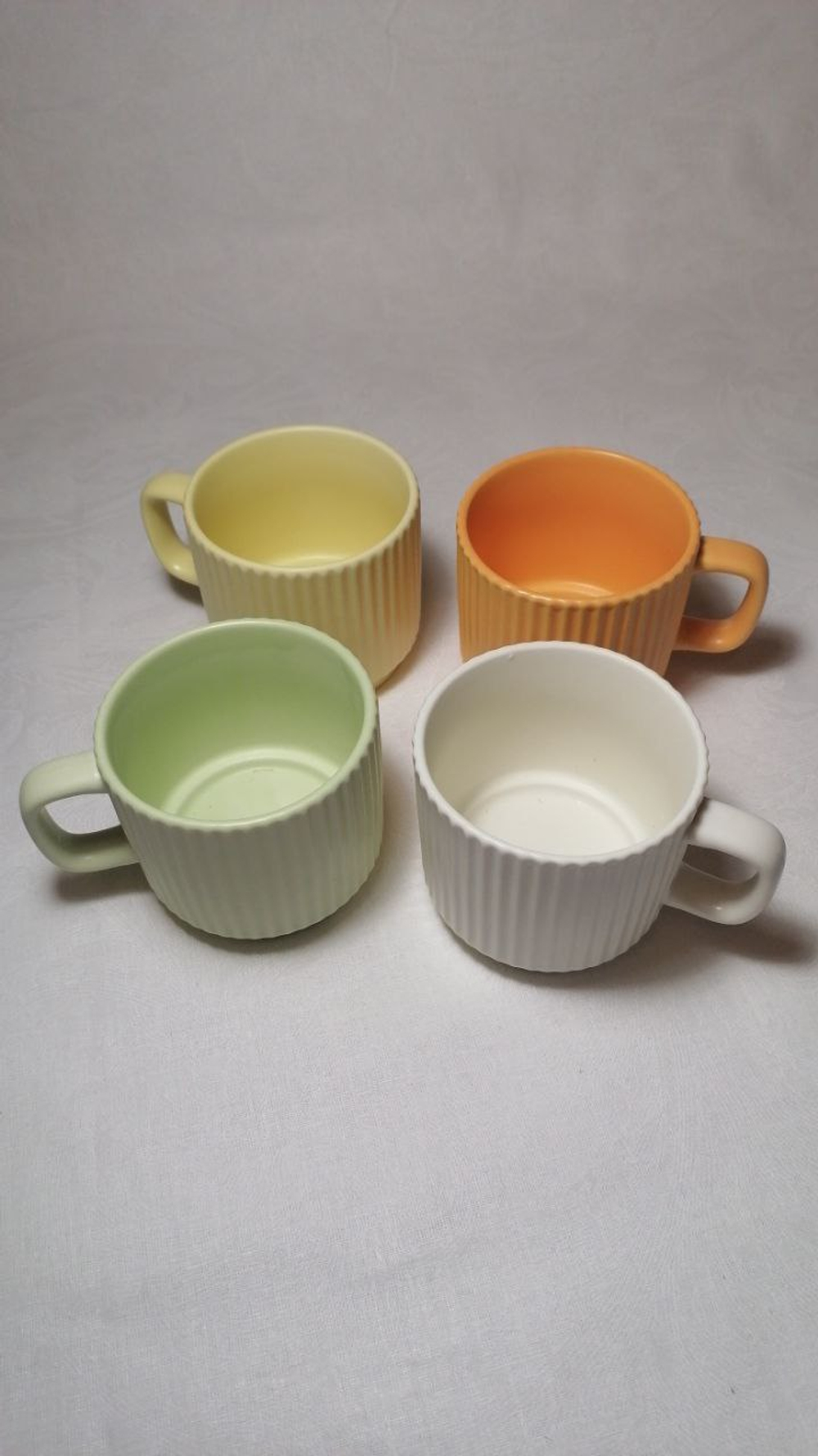 Кружка, чашка для чая, кофе с ложкой,4 шт разноцветная