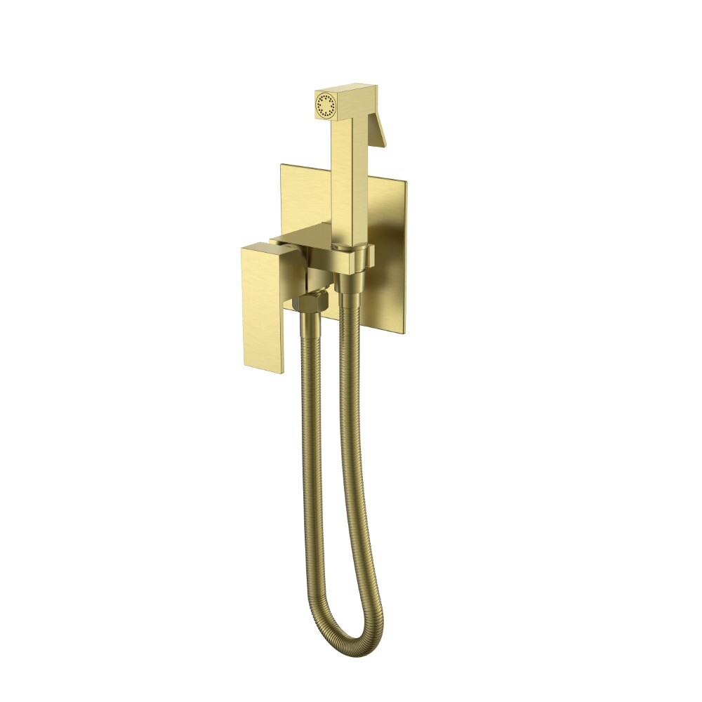 Boheme Смеситель гигиенический Qubic Matt Gold