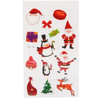 Наклейки новогодние «Зимнее веселье» 6,7*12 см