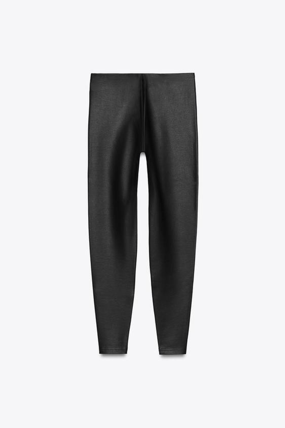 ZARA ЛЕГИНСЫ СО СРЕДНЕЙ ПОСАДКОЙ ПОД КОЖУ, ЧЕРНЫЙ