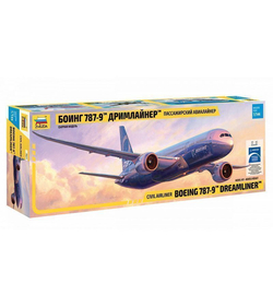 Сборная модель ZVEZDA Пассажирский авиалайнер Боинг 787-9 «Дримлайнер», 1/144