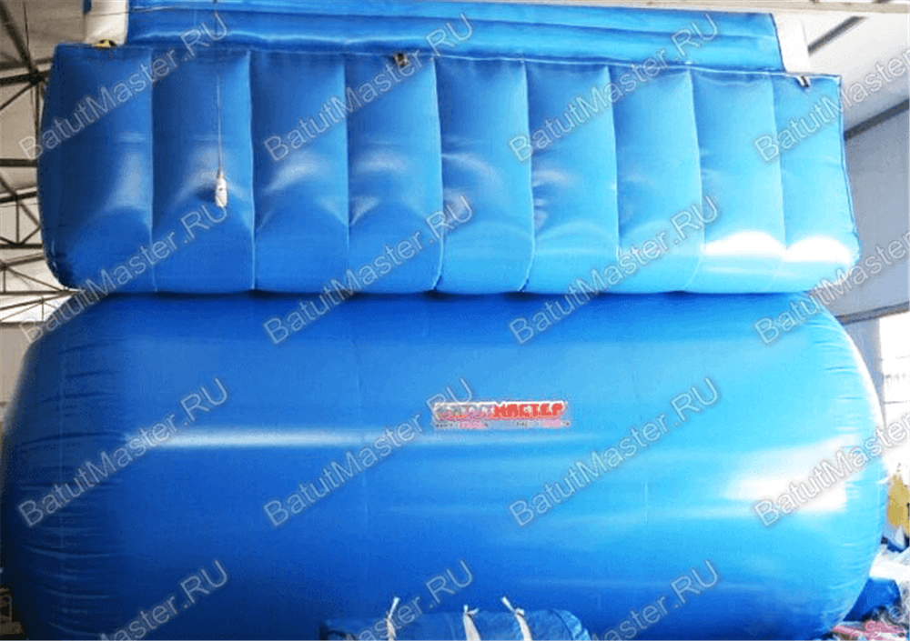 Большой надувной батут-горка "Волна - 2" 15*7*11 м