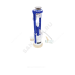 Арматура для бачка сливная/наливная 1/2" клапан мембранный боковое подключение кнопка белый РБМ АС7.1