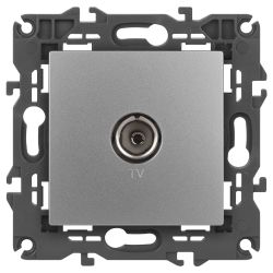 Розетка ЭРА Elegance 14-3101-03 TV одиночная IP20 алюминий