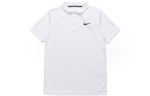 Nike Court Dri-FIT Victory quick-drying solid color sports short-sleeved Polo shirt men's white for boys