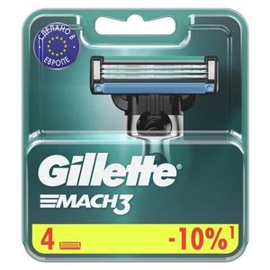Кассеты сменные для бритв Gillette   Mach3    4  шт/упак