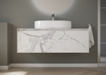 Тумба с раковиной Sancos Stone, 120 см., керамогранит белый, ST120SV