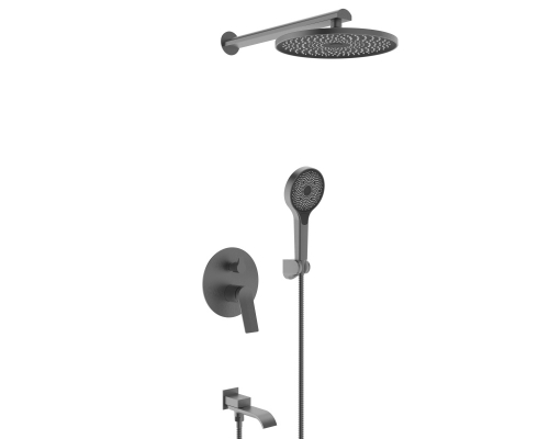 343563-G Встроенный смес для душа с 3-функ. (ГРАФИТ) ViEiR  (6/1шт)