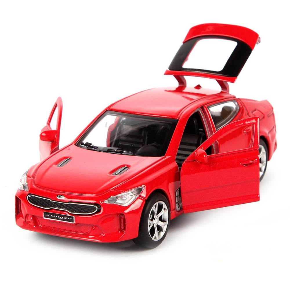 Модель ин. мет. "Kia Stinger" 12см, двер, баг, красн, коробка STINGER-12-RD (Технопарк)