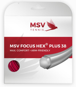 Теннисные струны MSV Focus Hex Plus 38 (12 m) - красный