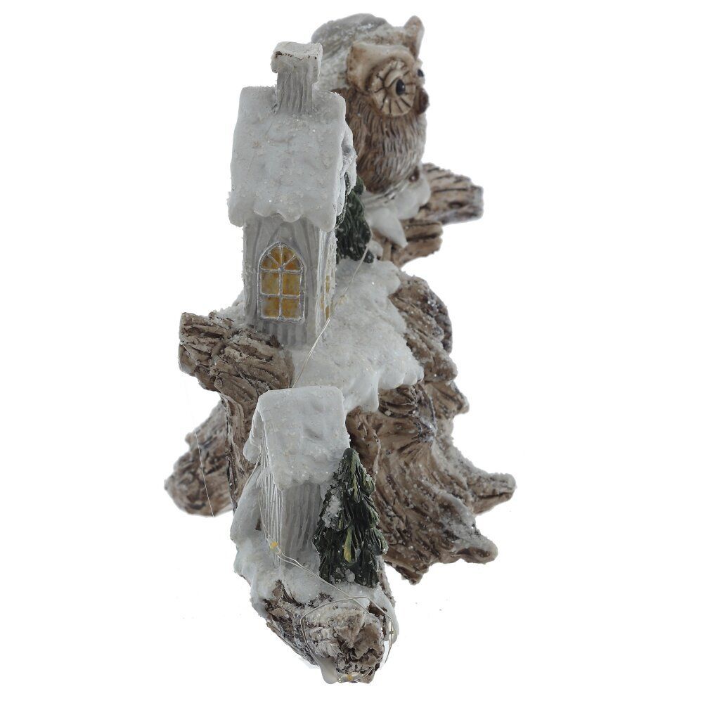 GAEM Фигурка декоративная "Зимняя композиция" с подсветкой (LR44x2,прилаг), L2, L20,5 W9 H14 см, 2в.