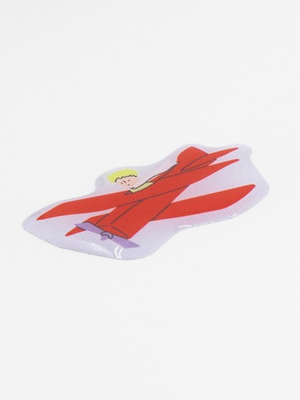 Стикер объемный «Маленький принц. Принц в самолете»