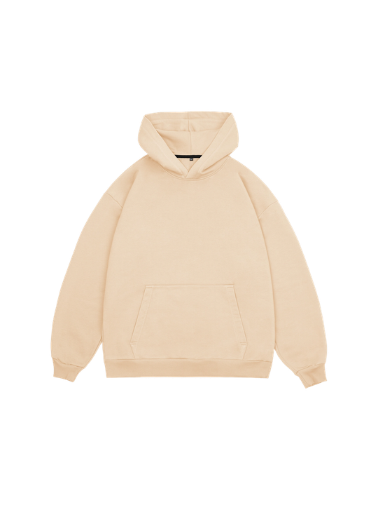 Худи оверсайз без начеса (бежевый)