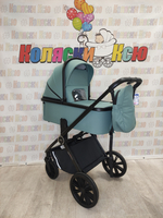Коляска модульная 3в1 Indigo Sting зеленый