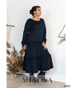 Платье 3130-В-темно-синий Minova