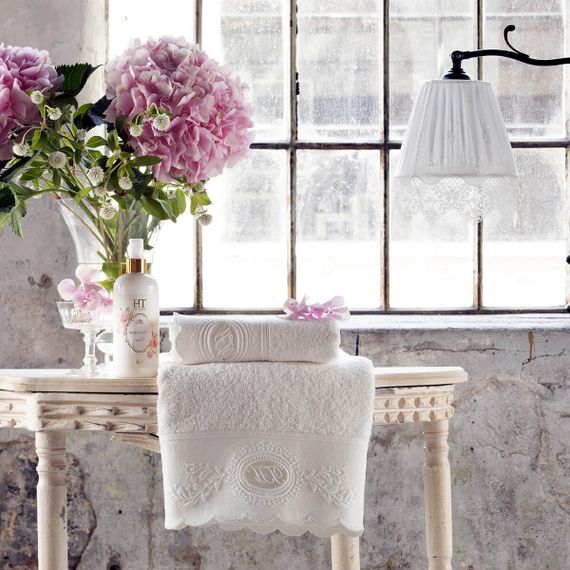 Набор полотенец ANTOINETTE крем 2 пр. TIVOLYO HOME