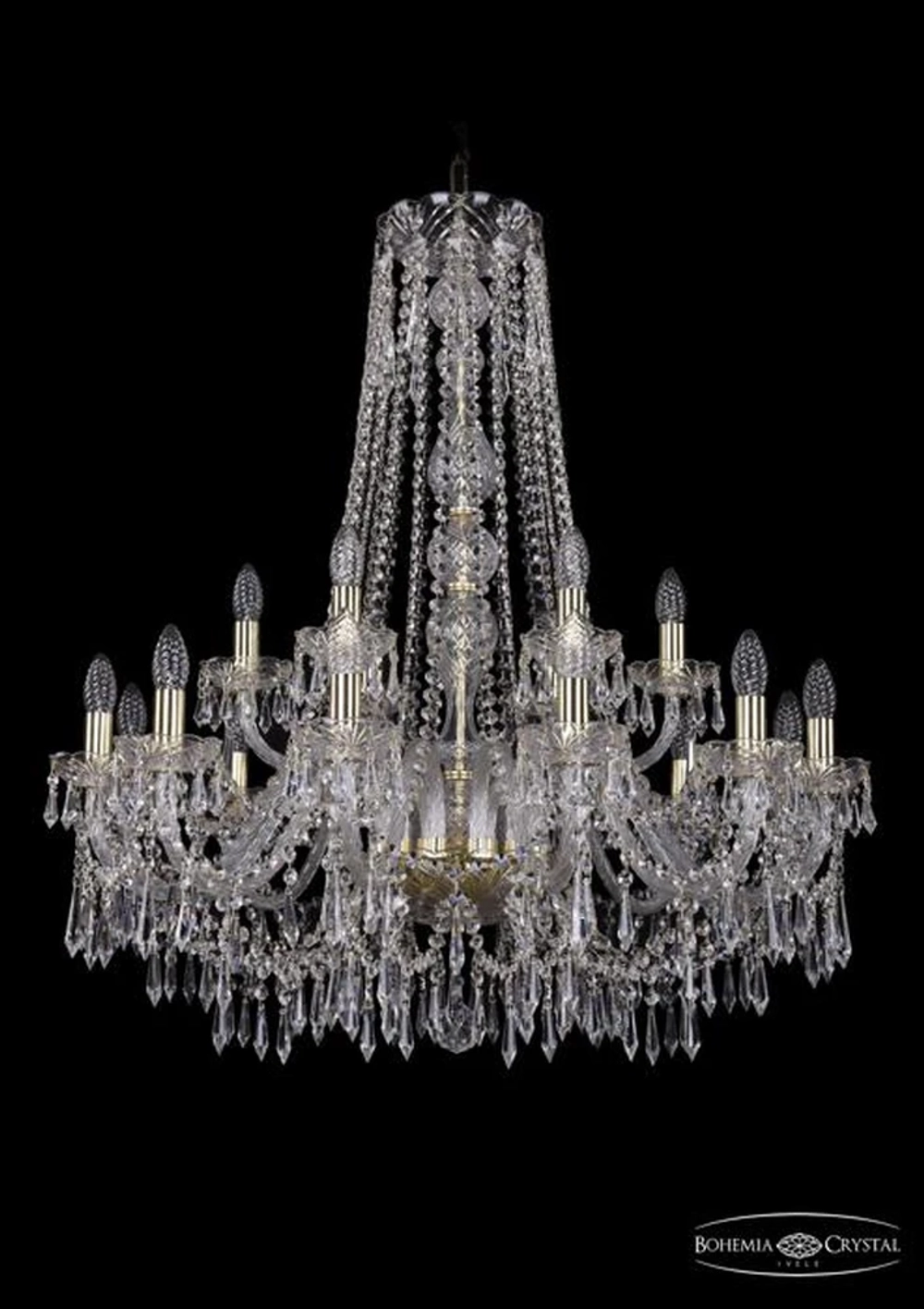 Подвесная люстра Bohemia Ivele 1403/12+6/300/h-95/G