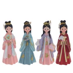 GAEM Фигурка декоративная "Гейша", L7 W5 H17 см, 4в.