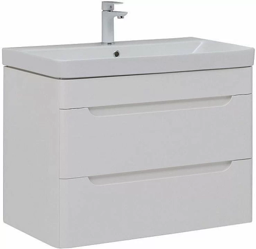 Тумба с раковиной Aquanet София 274002 80 белый глянец