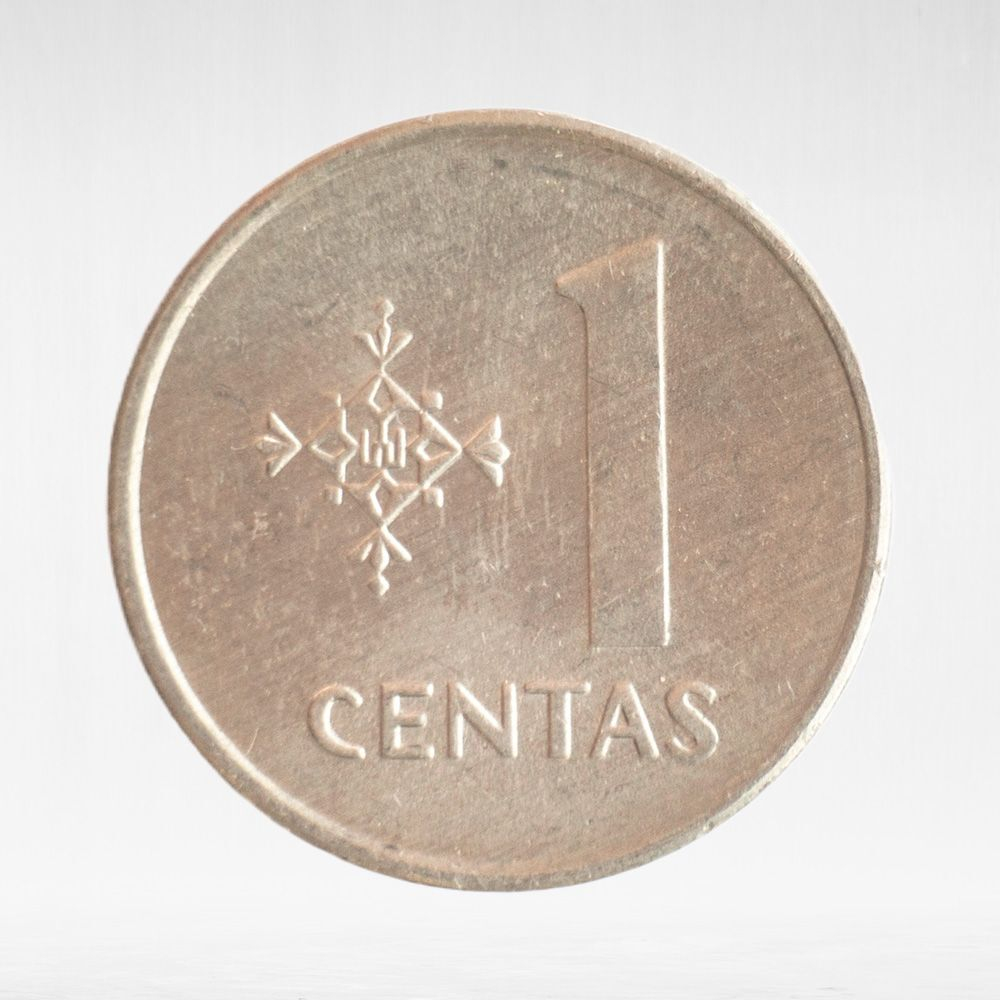Lithuania, 1 Centas, 1991, VF