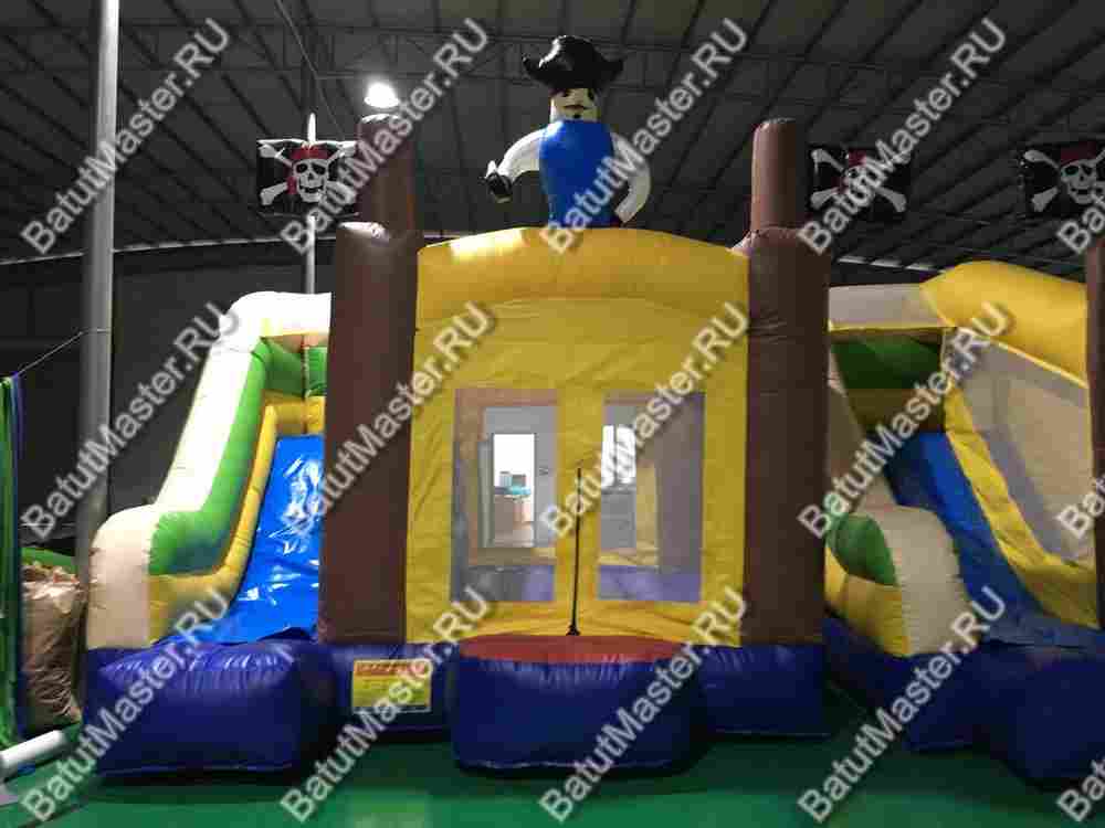 Коммерческий надувной батут "Пират 3" 4*4*4 м