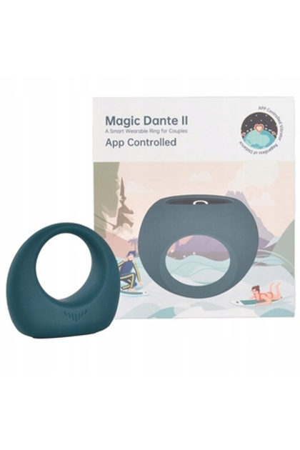 Виброкольцо Magic Motion Dante II бирюзовый