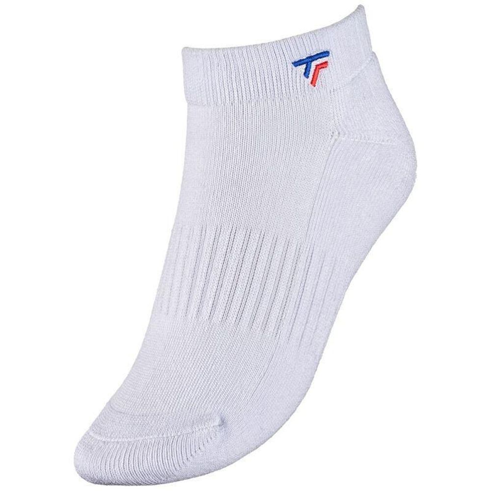 Теннисные носки для взрослых Tecnifibre Low-Cut Socks white x 3 шт. 40-44