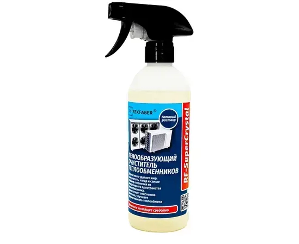 RF-SuperCrystal 0,5л. раствор пенообразующий для очистки теплообменников (конденсаторов)