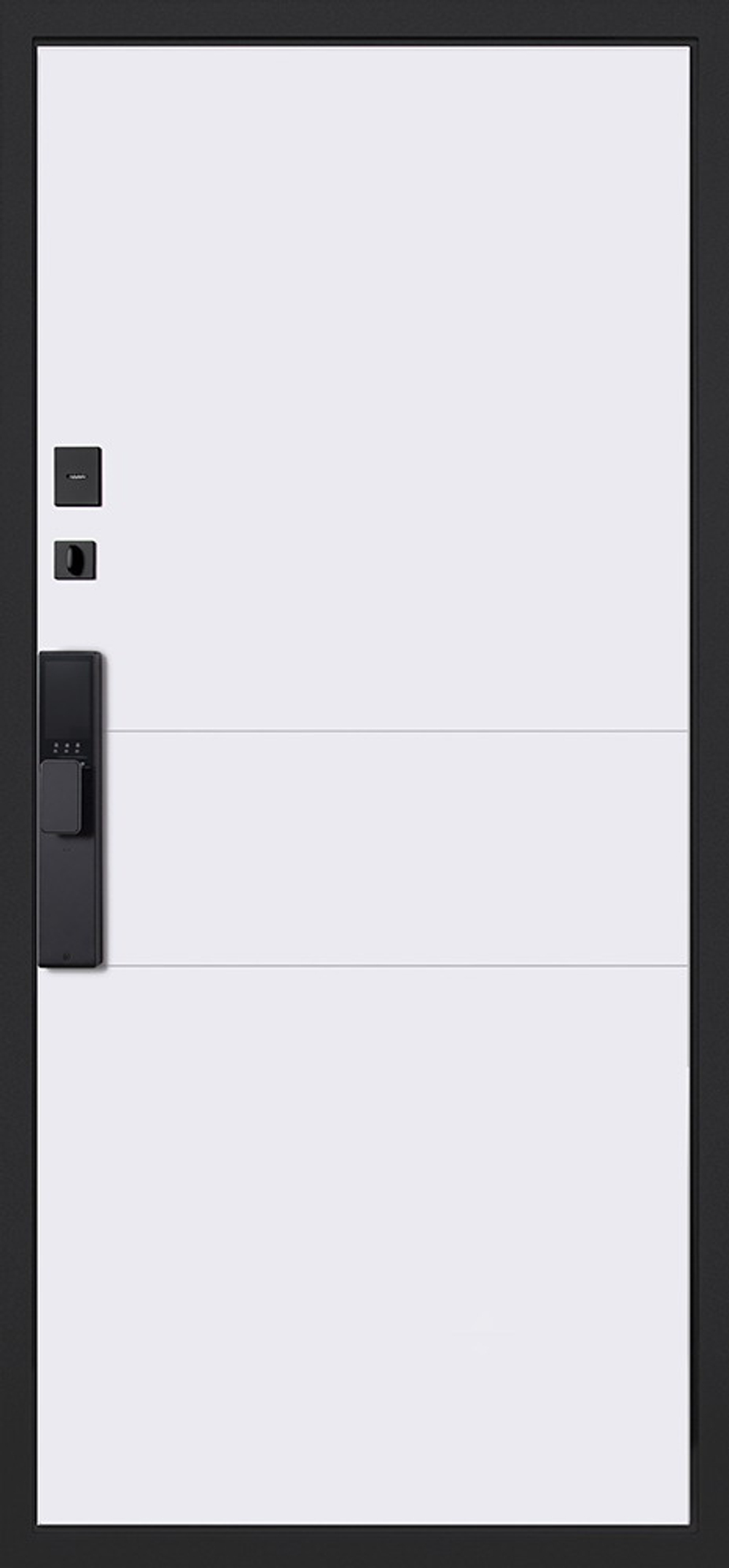 Стальная дверь "Денвер"  (биометрический замок). Заказная модель.