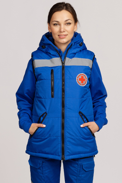 Жилет утепленный с капюшоном женский СП MedicLine