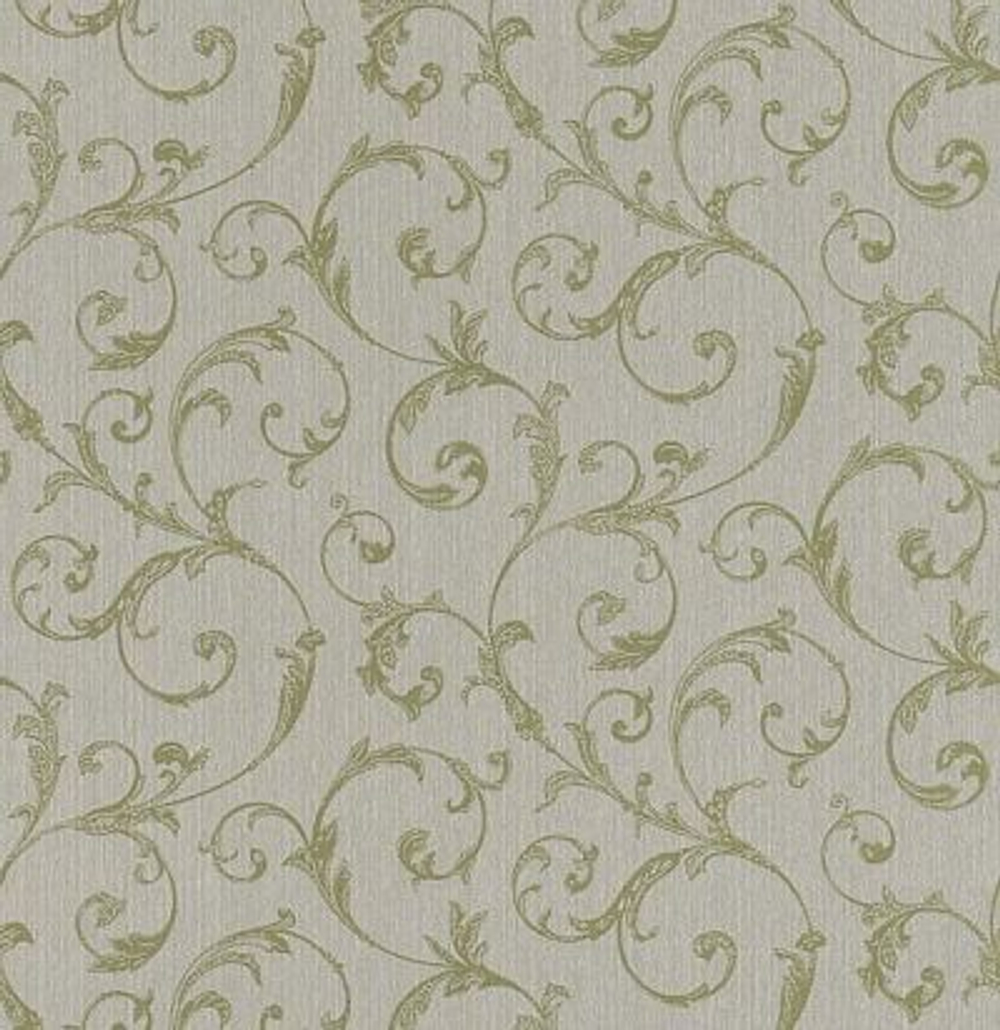 обои однотонные с крупным растительным рисунком 088891