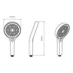 Душевой комплект Vincea VSFW-422T2MB встраиваемый, термостатический, 2 режима, черный