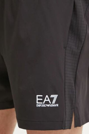 Мужские теннисные шорты EA7 Man Woven - черный